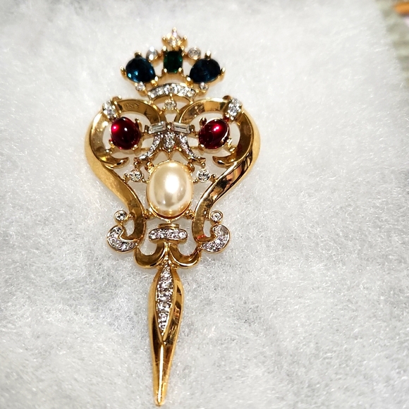 Landau Cabochon beautiful brooch - Picture 1 of 8